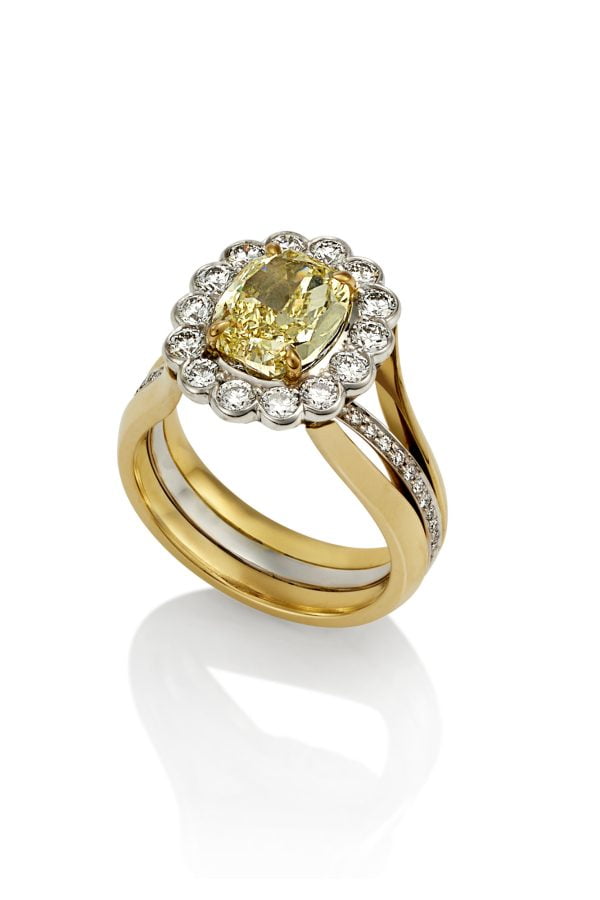 2.16ct Yellow Diamond Ring